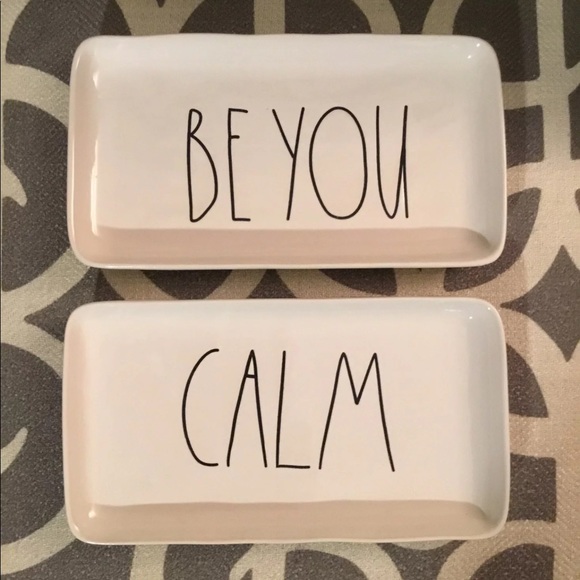 rae dunn Other - Rae Dunn Be You and Calm Trays